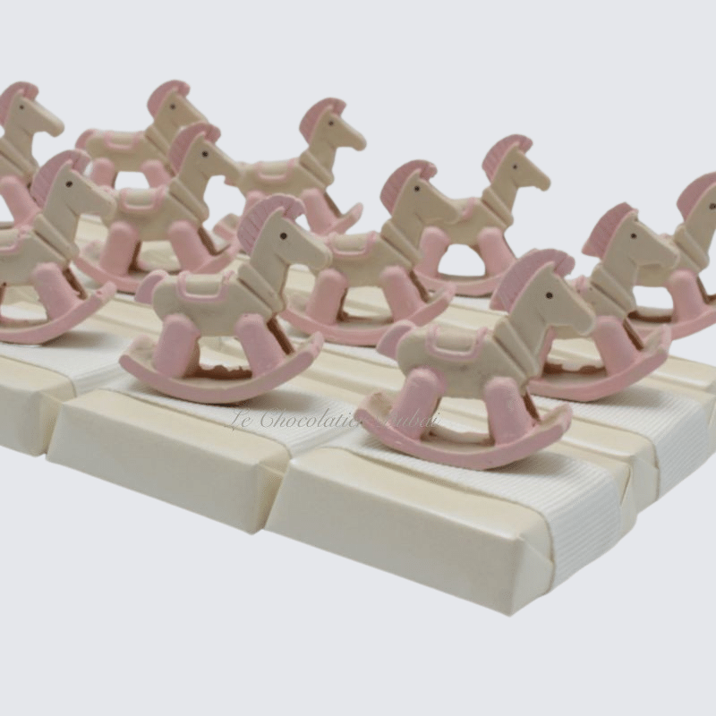 Set of 20 Rocking horse decorated loose chocolate