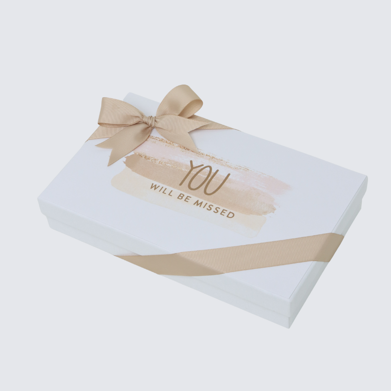 You will be missed designed 15 piece premium chocolate hard box