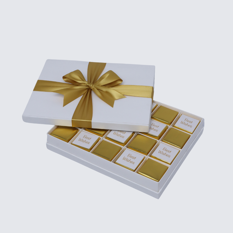 Best wishes gold classic designed 20P premium chocolate hard box