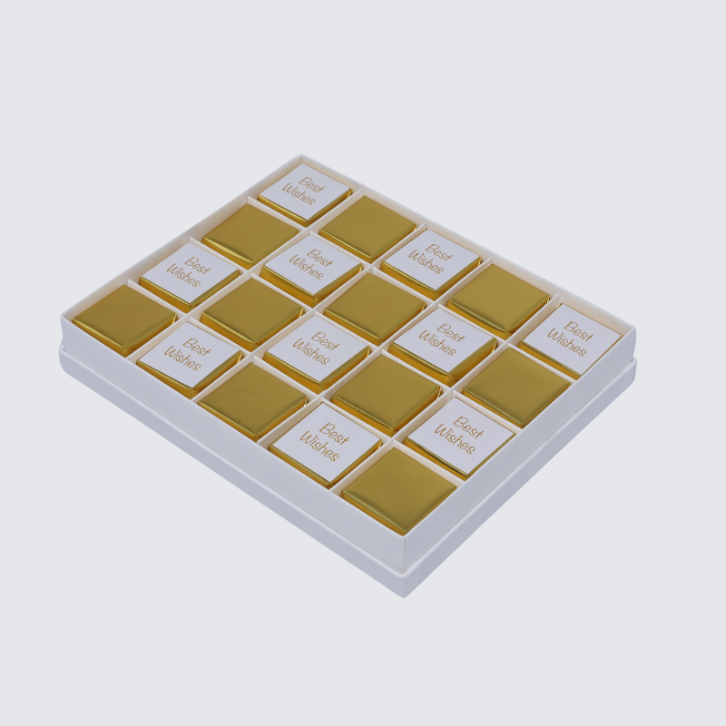 Best wishes gold classic designed 20P premium chocolate hard box