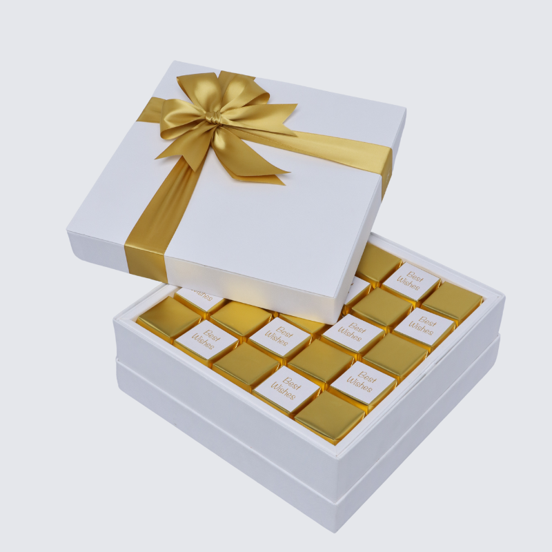 Best wishes gold classic designed premium chocolate hard box