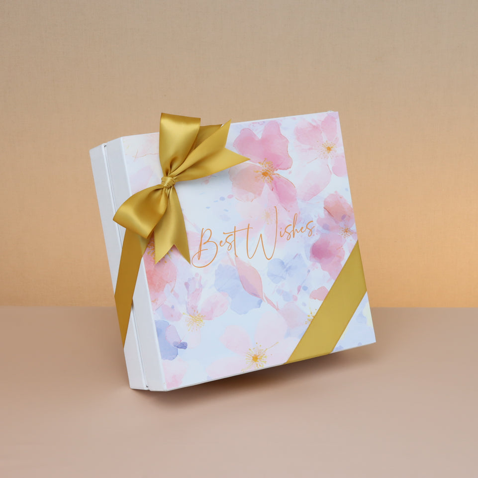 Best Wishes pastel designed 25p premium chocolate hard box