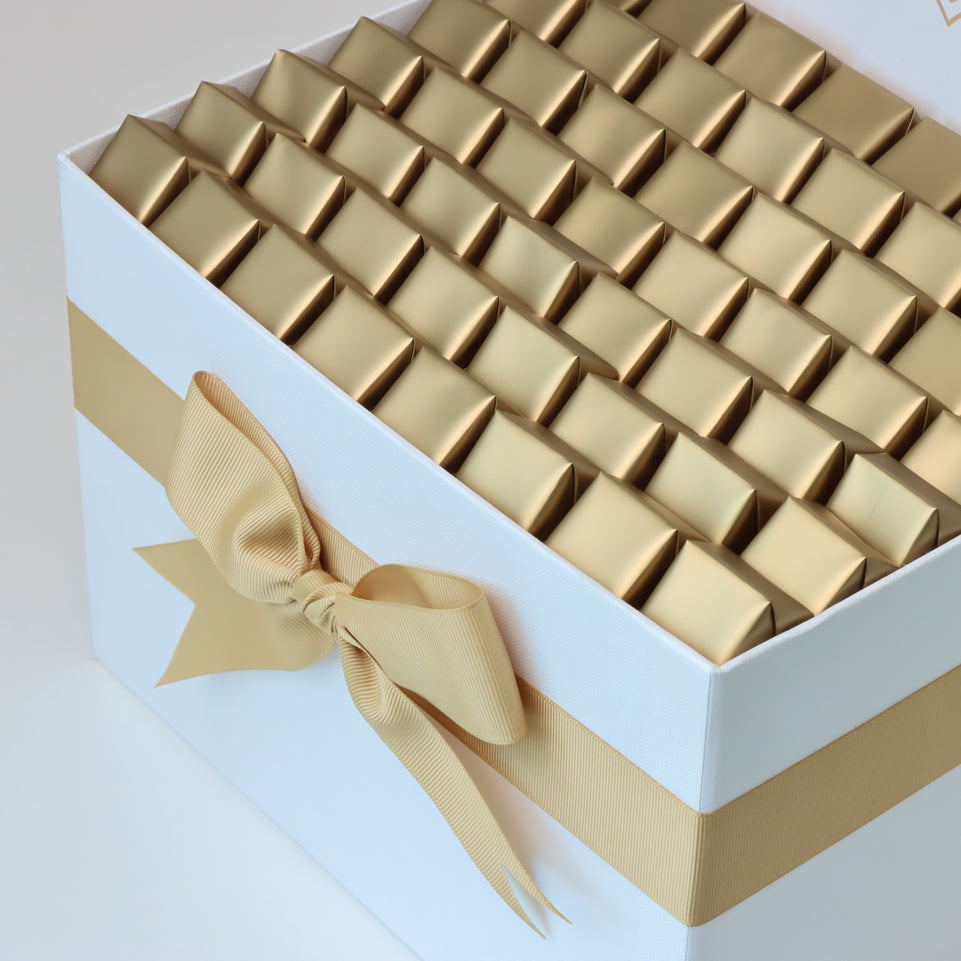 Best wishes solid wrapped chocolate large hamper