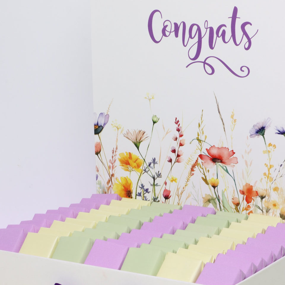 Congrats floral designed chocolate extra hamper