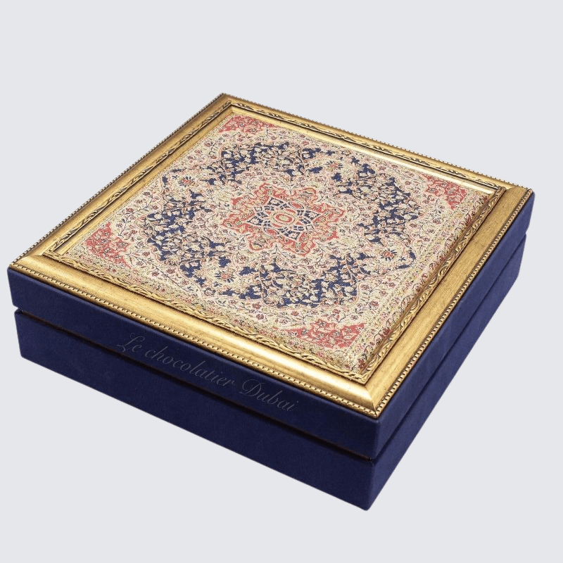 Flower pattern designed chocolate hard box