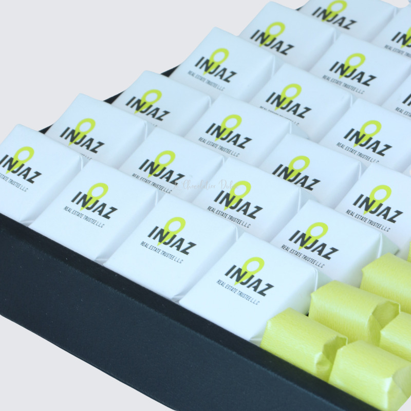 Corporate customized premium chocolate large leather tray