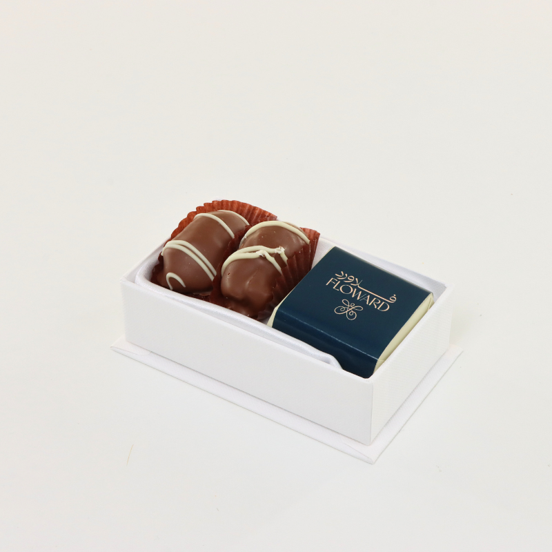 Corporate branded chocolate & chocolate coated dates box
