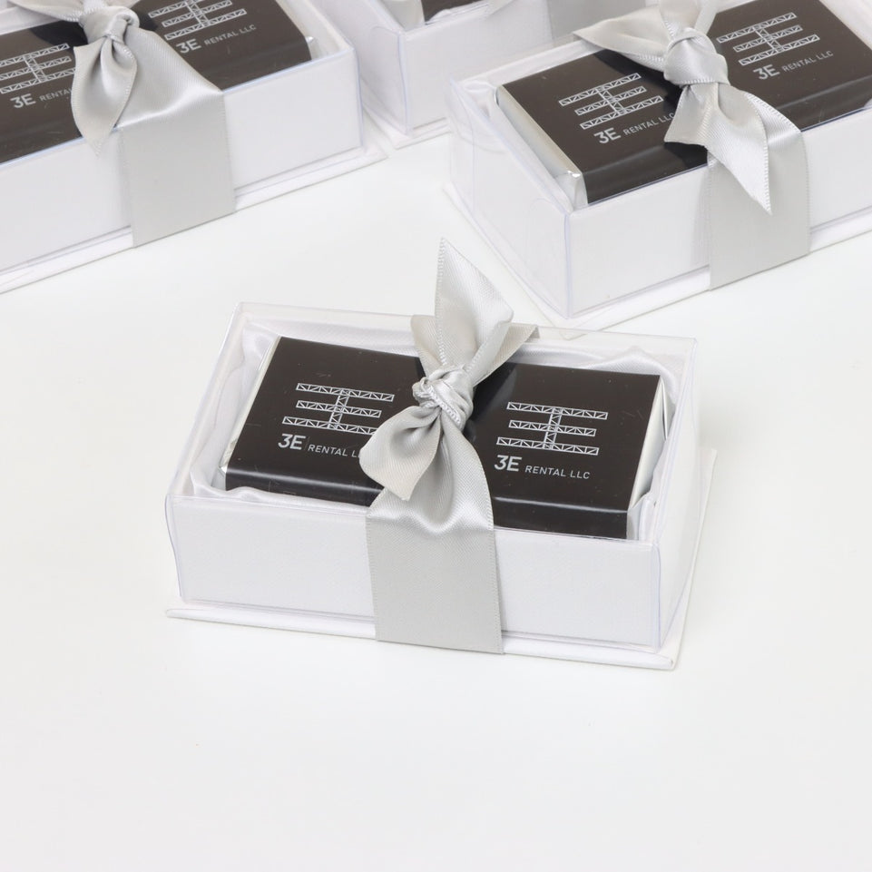 Corporate branded chocolate view top box 3a rental