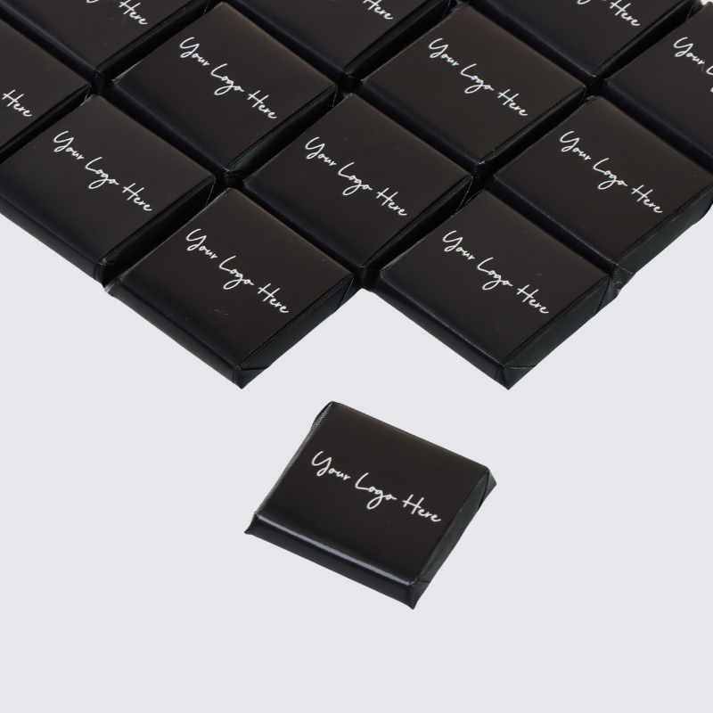 Corporate branded thin loose premium chocolate