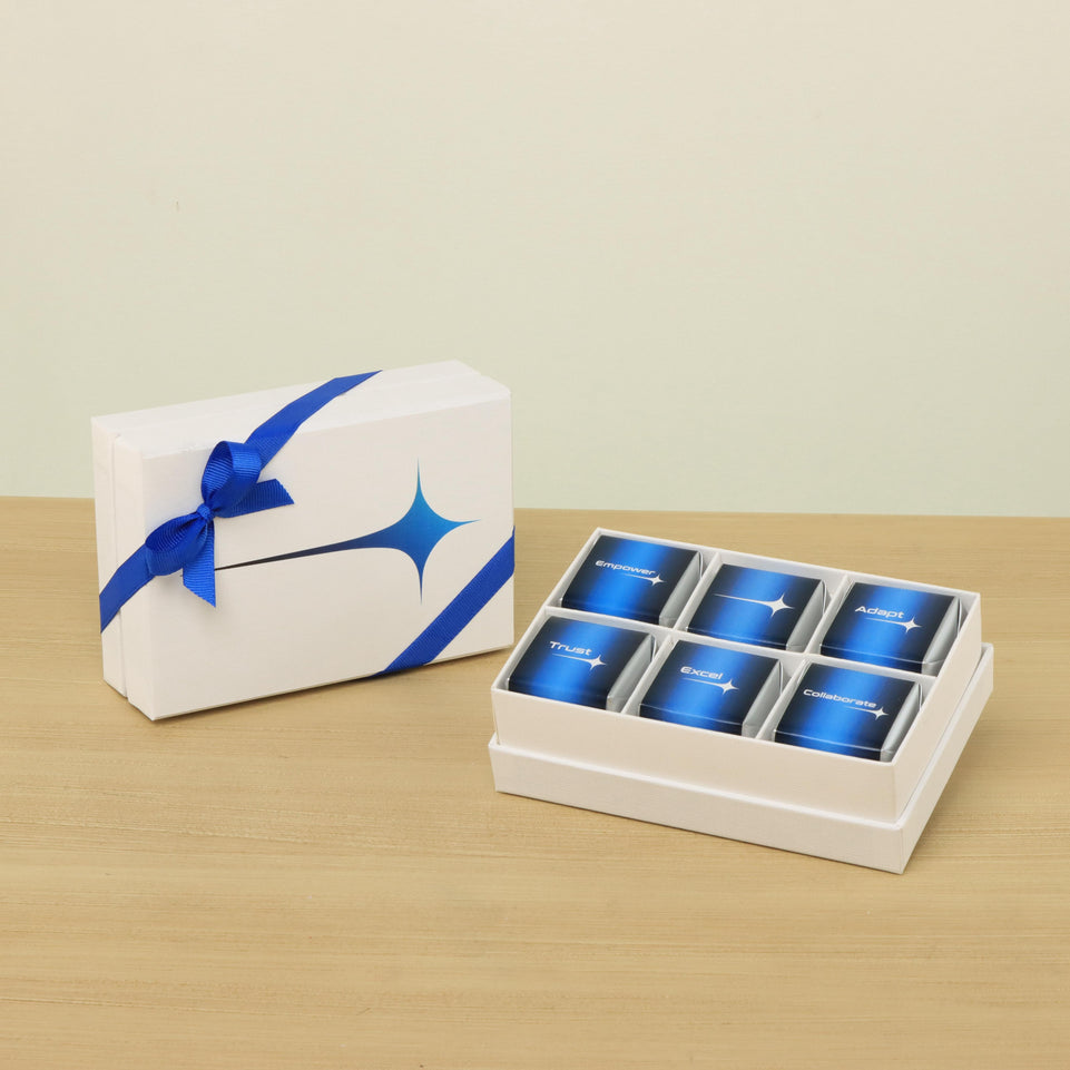 Set of 8 Corporate customized premium chocolate 6P hard box