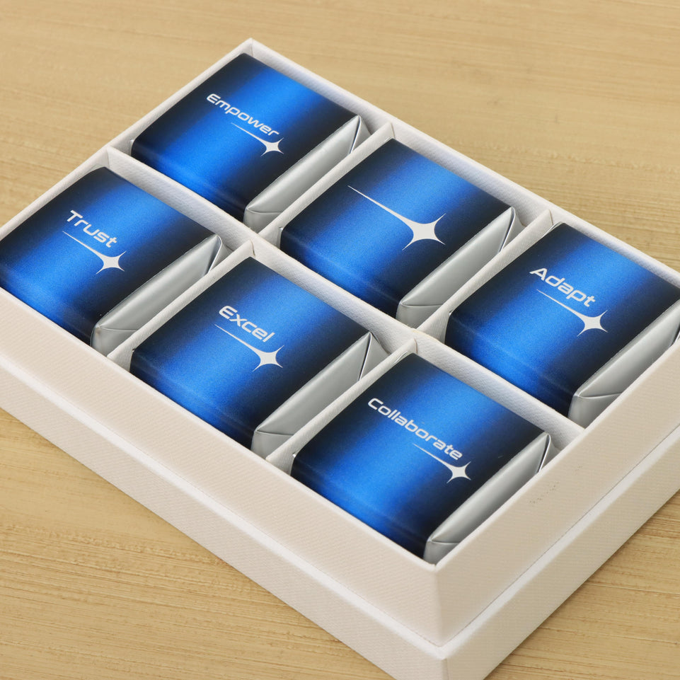 Set of 8 Corporate customized premium chocolate 6P hard box