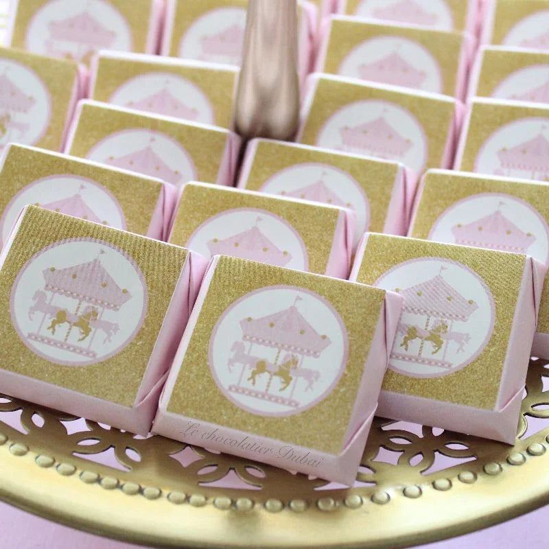 Baby carousel theme designed chocolate