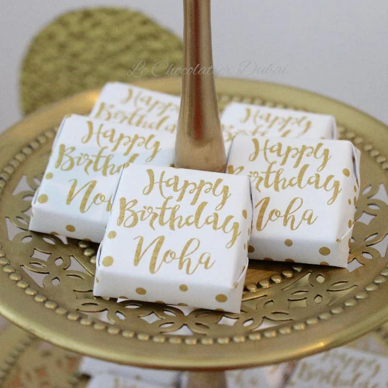 Birthday gold white dessert / sweets table