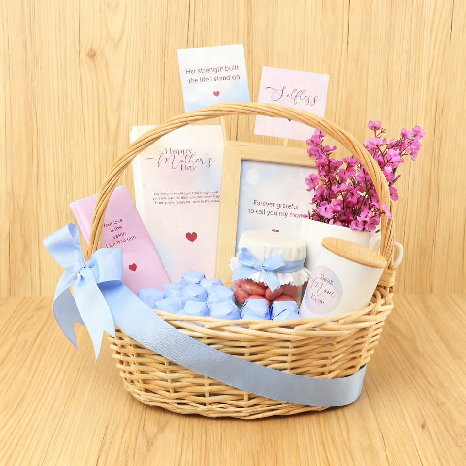 Happy Mother's day designed premium chocolate medium basket