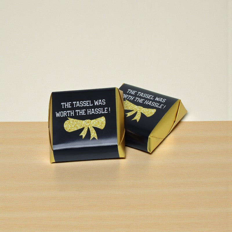 Graduation designed " The tassel worth the hassle" premium chocolate