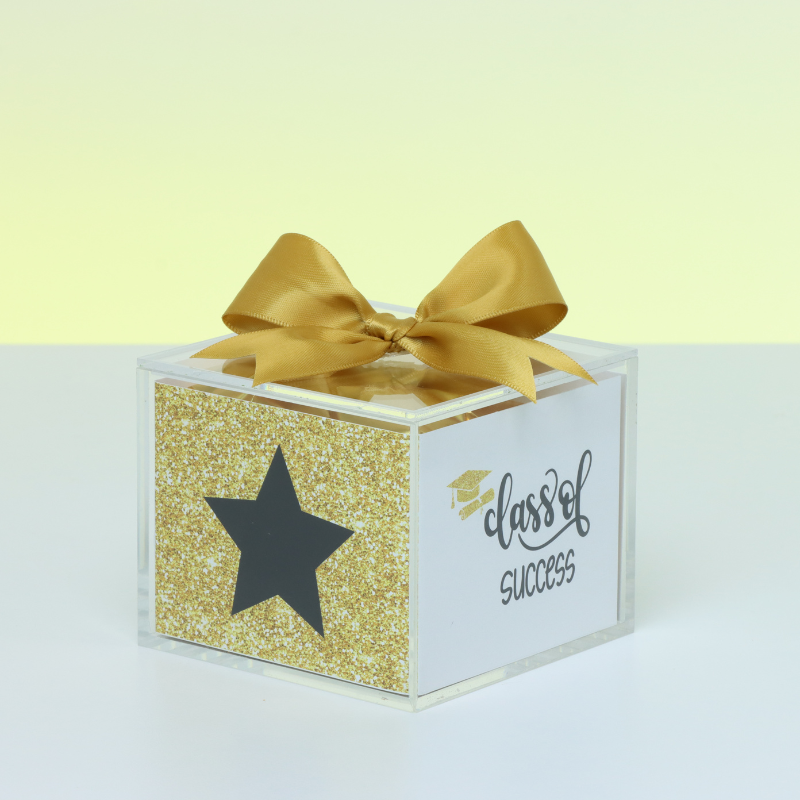 Set of 20 Graduation designed premium chocolate acrylic box