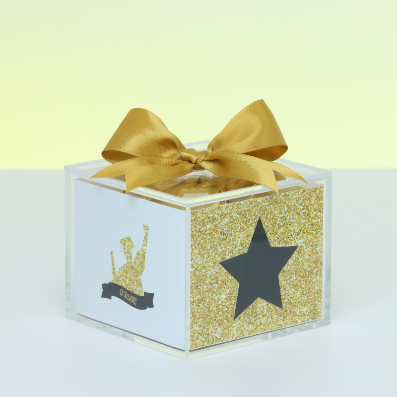 Set of 20 Graduation designed premium chocolate acrylic box