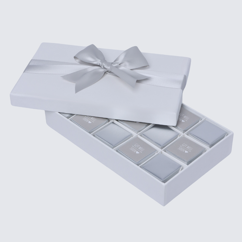 Get well soon silver classic 15P premium chocolate hard box