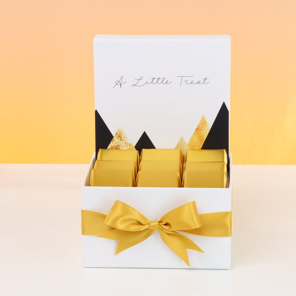 "A little treat" modern geometric designed premium chocolate small hamper