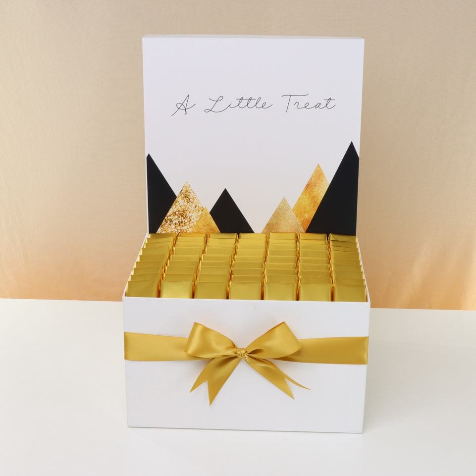 "A little treat" modern geometric designed premium chocolate extra large hamper