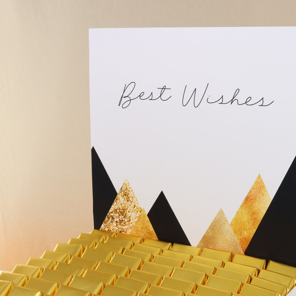 Best wishes geometric designed chocolate extra large hamper