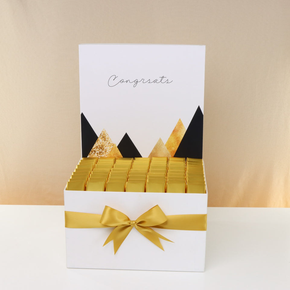 Congrats geometric designed chocolate extra large hamper