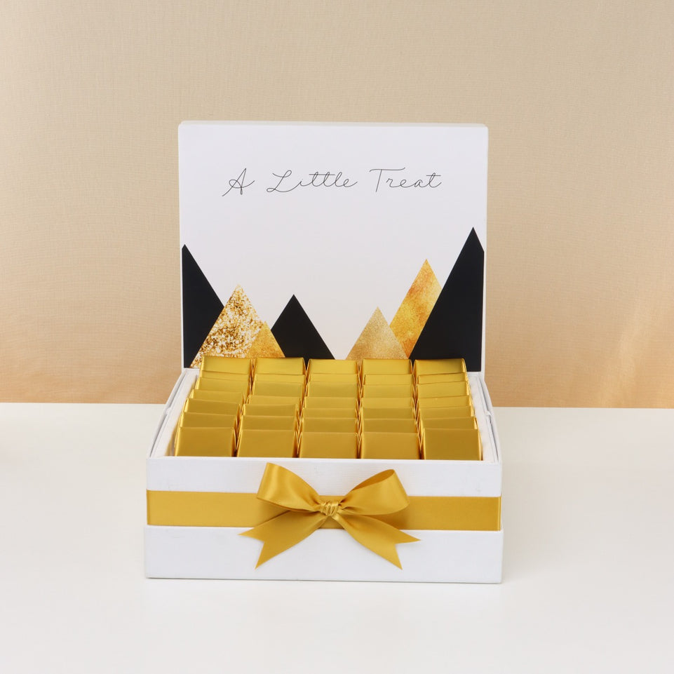 "A little treat" modern geometric designed premium chocolate large hamper