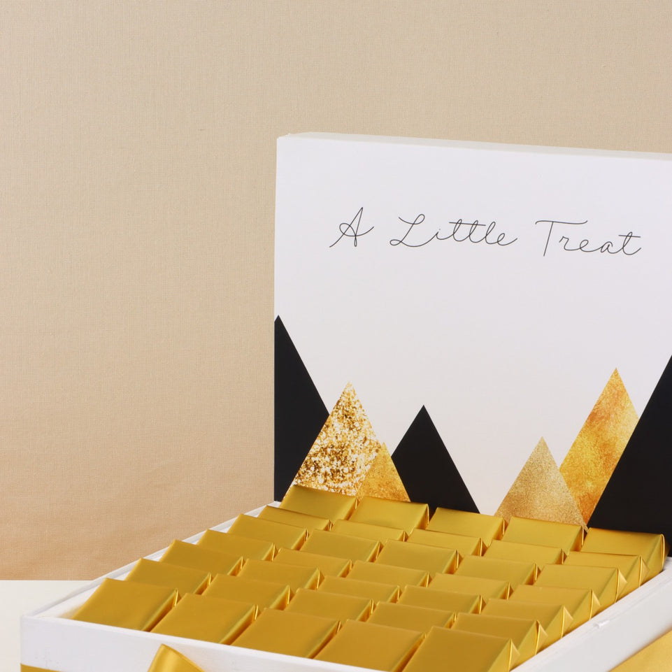 "A little treat" modern geometric designed premium chocolate large hamper