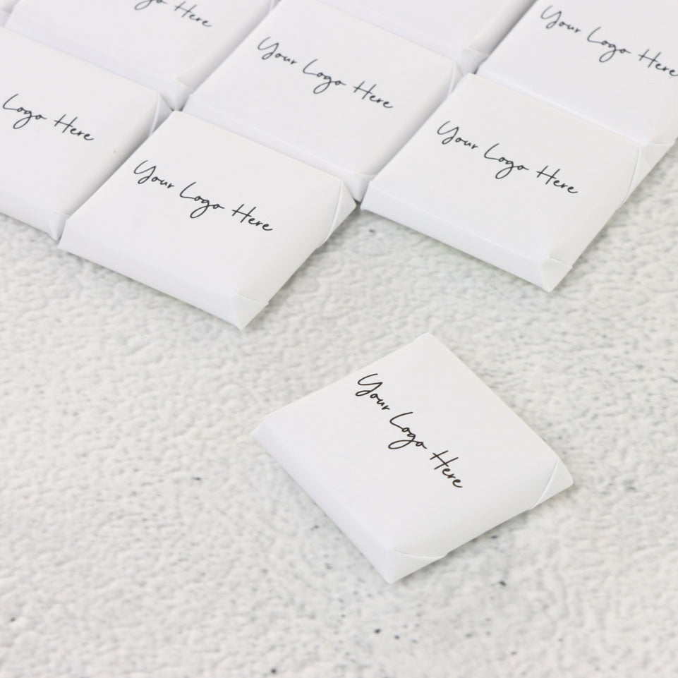 Corporate branded thin loose premium chocolate