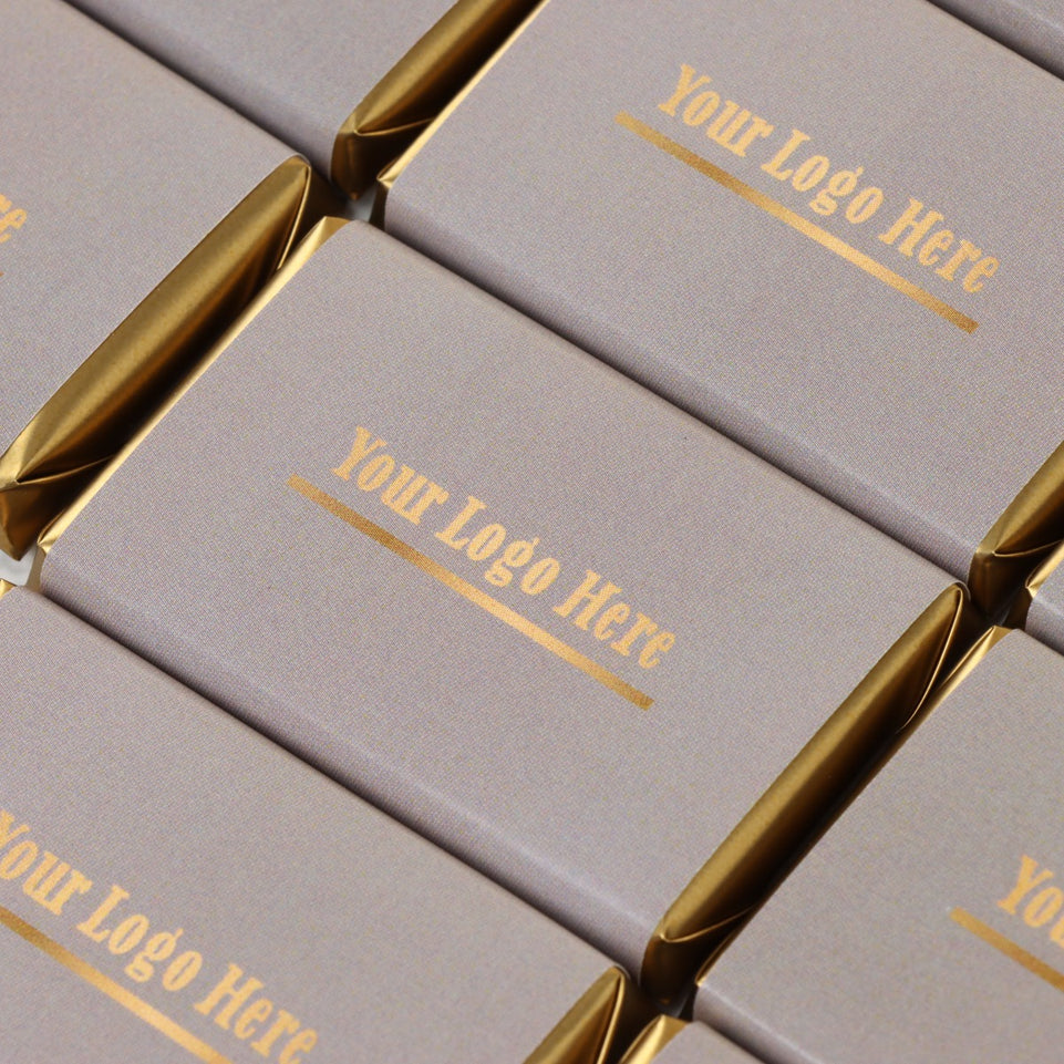 Corporate branded gradient design logo loose premium chocolate
