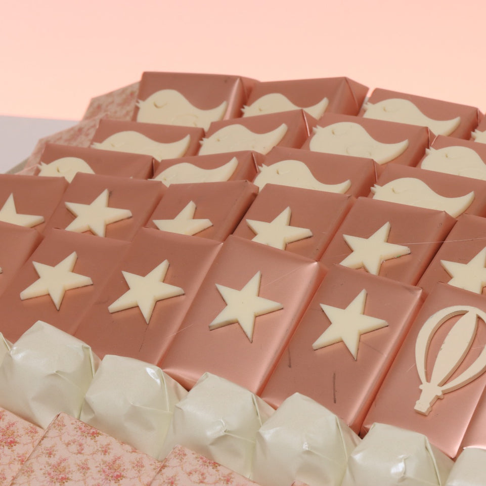 Baby girl luxury vintage decorated chocolate large leather tray