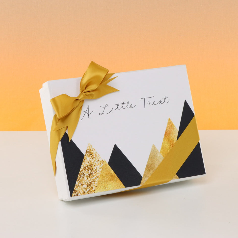 A little treat geometric designed 12 piece premium chocolate hard box