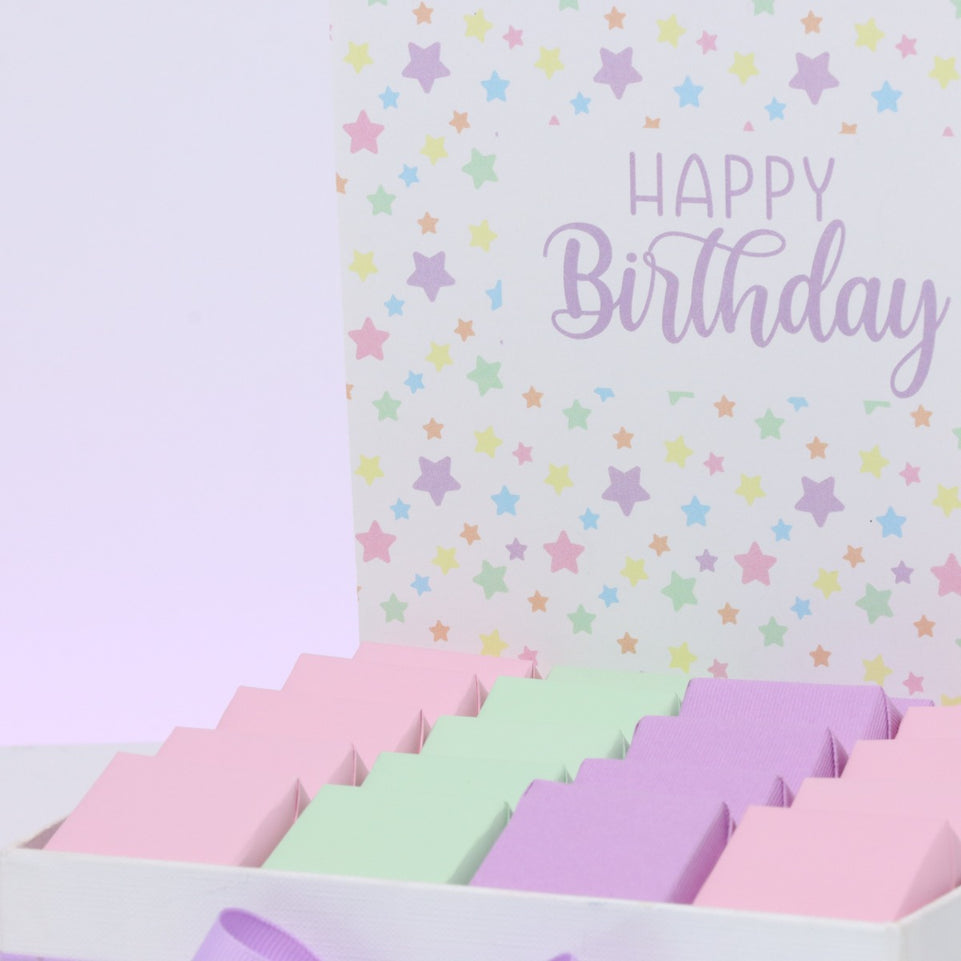 "Happy birthday" star designed premium chocolate medium hamper