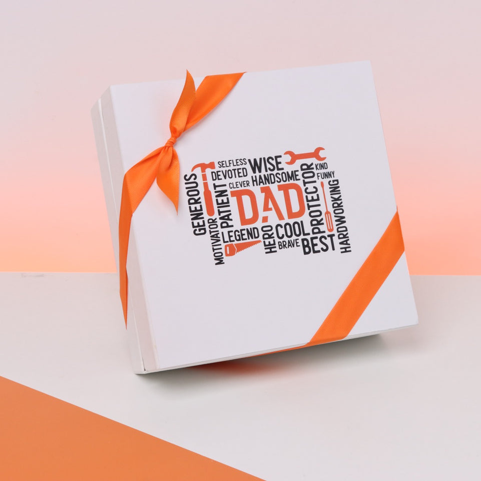 Father's day designed chocolate one layer hard box