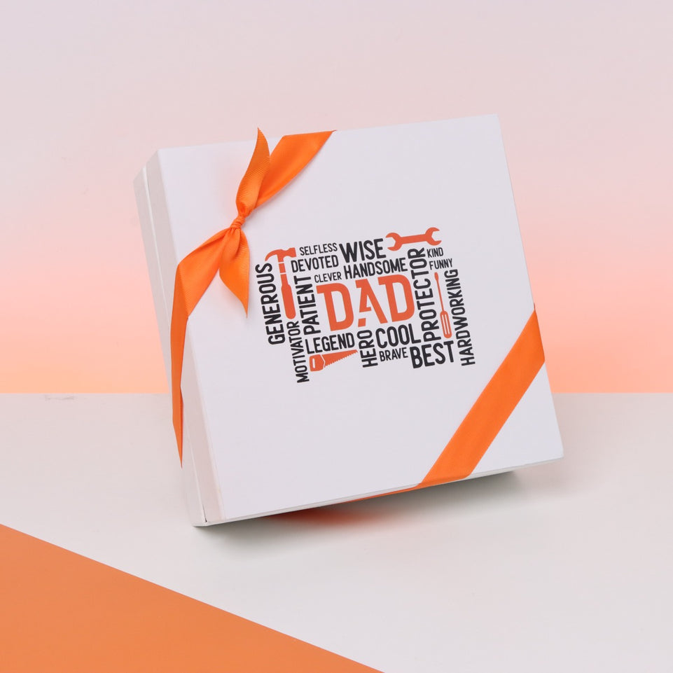 Father's day designed 2-layers chocolate hard box