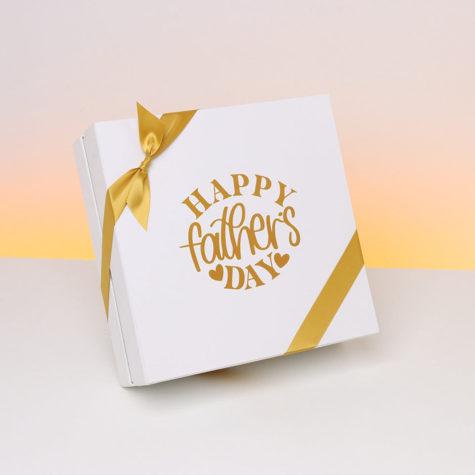 Father's day minimalist designed chocolate hard box