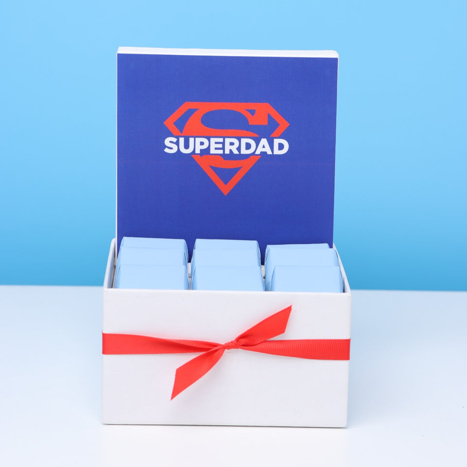 Father's day "Super dad" designed chocolate small hamper