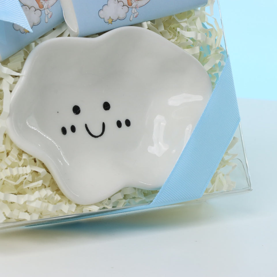 Set of 20 pcs baby boy ceramic cloud plate giveaway
