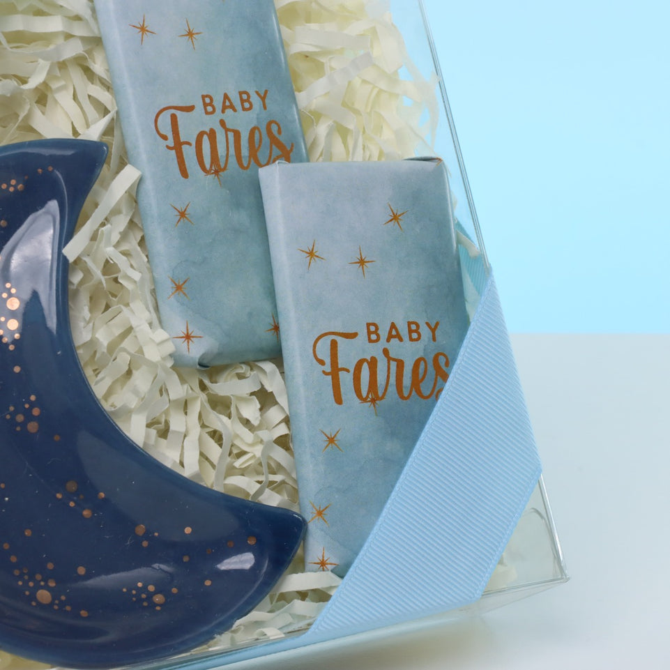 Set of 20 pcs baby boy ceramic moon plate giveaway