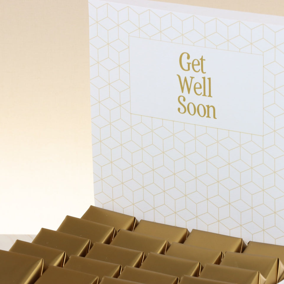 Get well soon classic designed chocolate medium hamper