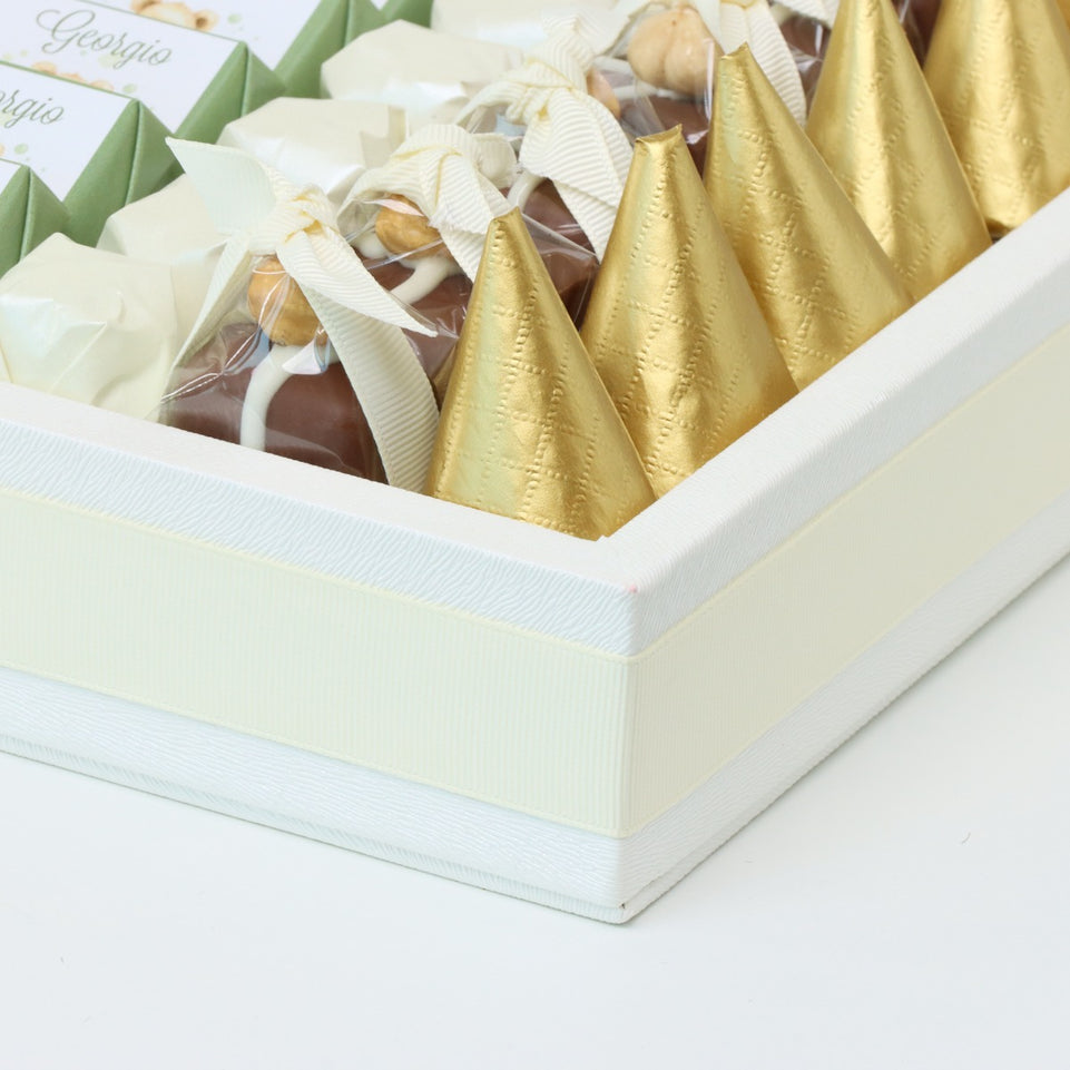 Baby boy teddy theme designed chocolate large leather tray