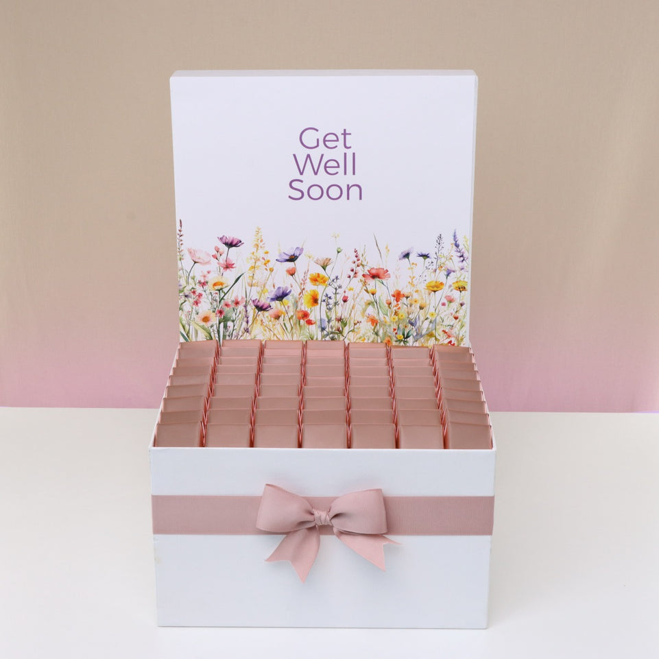 Get well soon flower chocolate extra large hamper