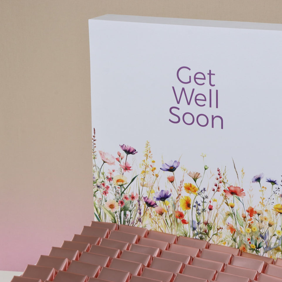 Get well soon flower chocolate extra large hamper