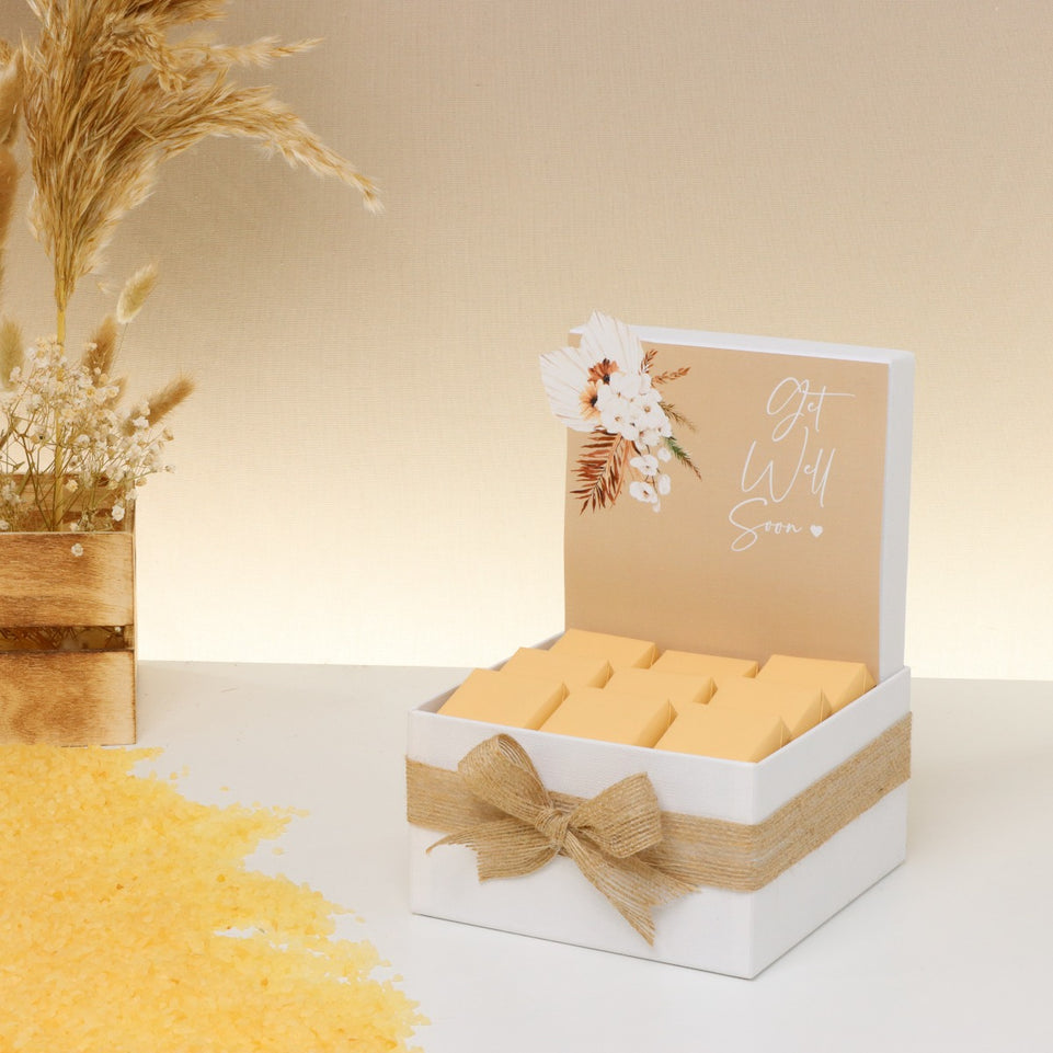 Get well soon flower boho designed chocolate small hamper