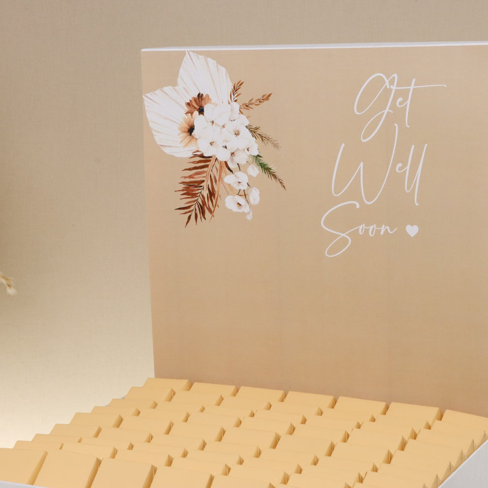 Get well soon flower boho designed chocolate extra large hamper