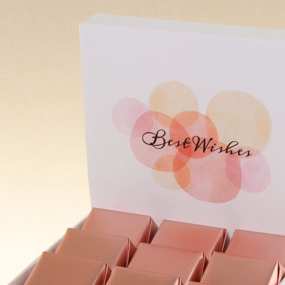 Best wishes bubbles designed chocolate small hamper