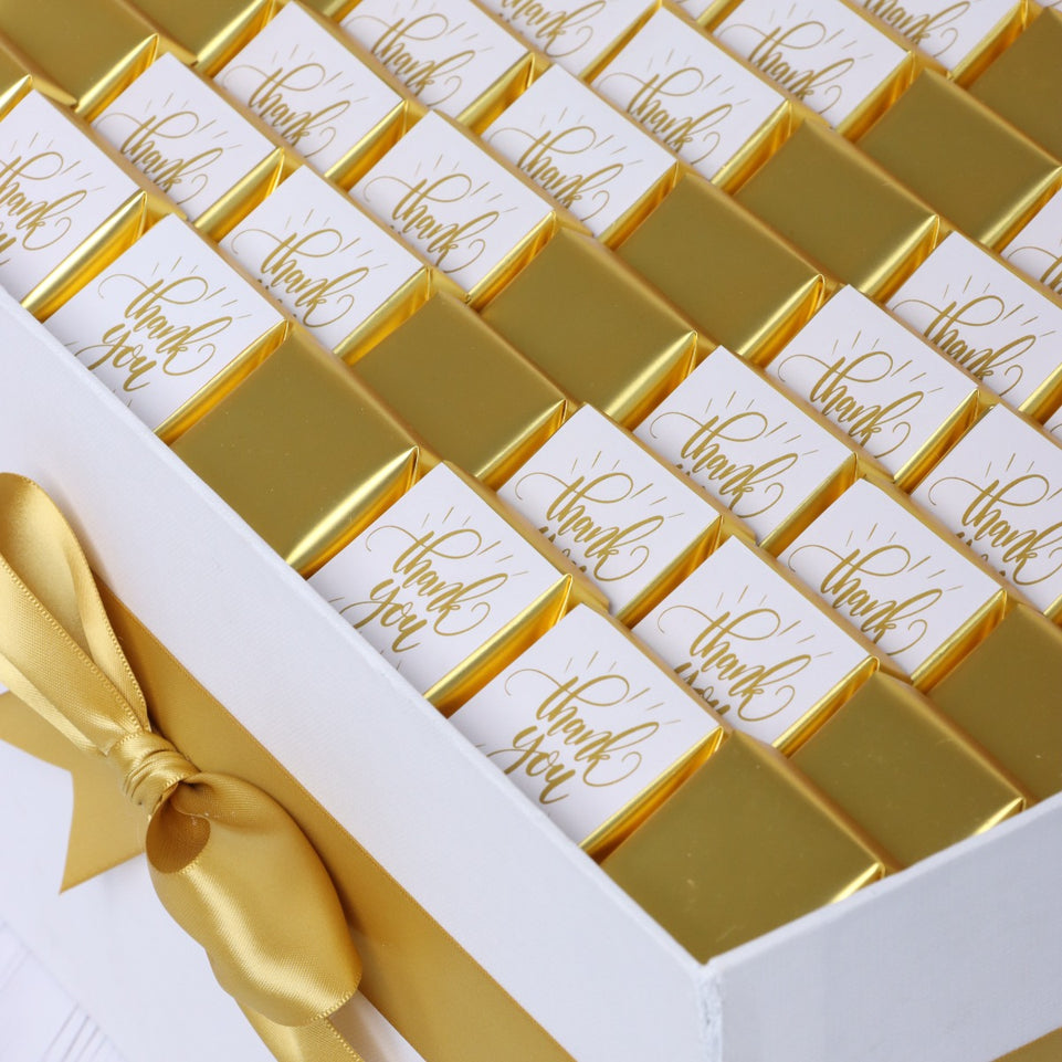 "Thank you" sun streak designed premium chocolate extra large hamper