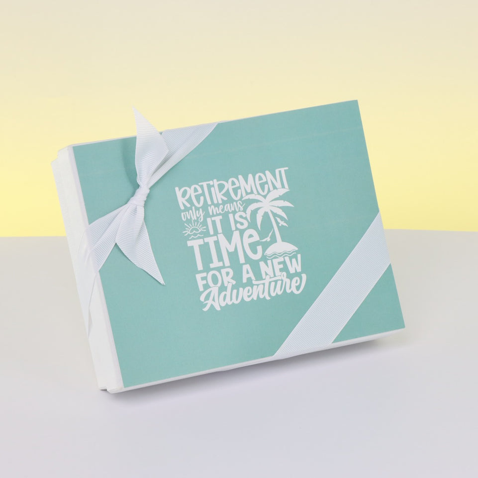 Retirement designed 12- piece premium chocolate hard box