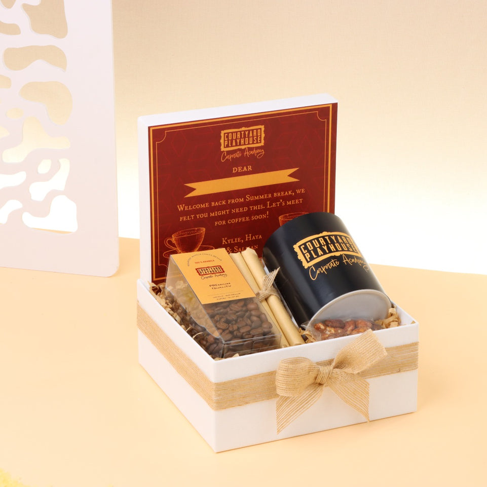 Corporate customized premium coffee with mug medium hamper