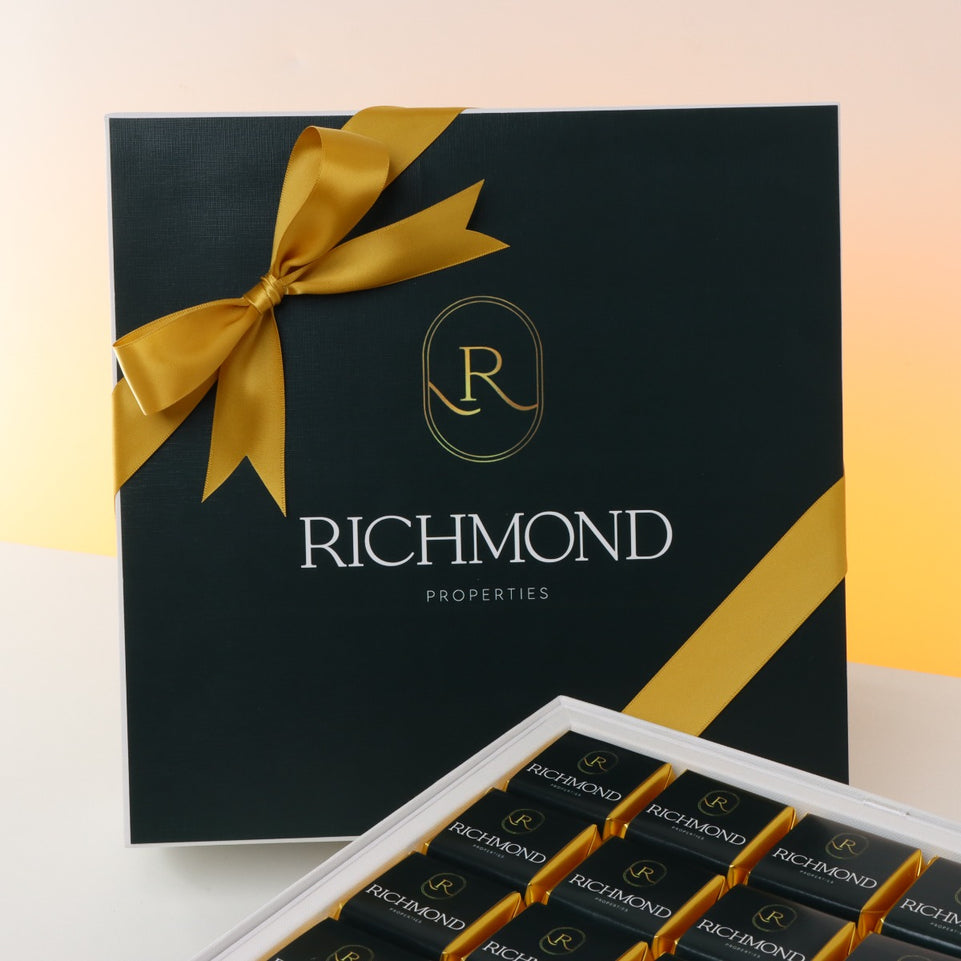 Set of 2 Corporate customized premium chocolate hard box